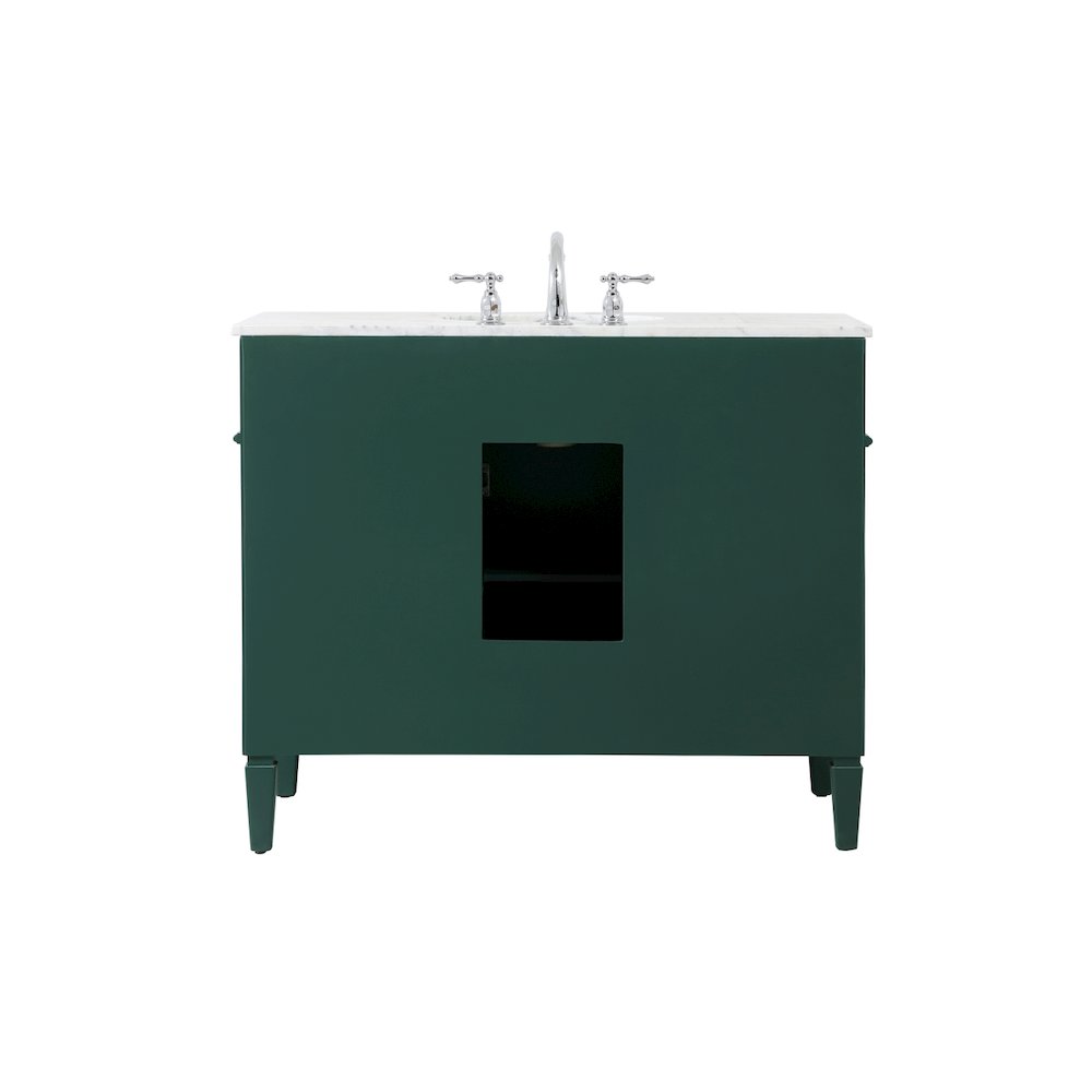 42 inch Single bathroom vanity in green