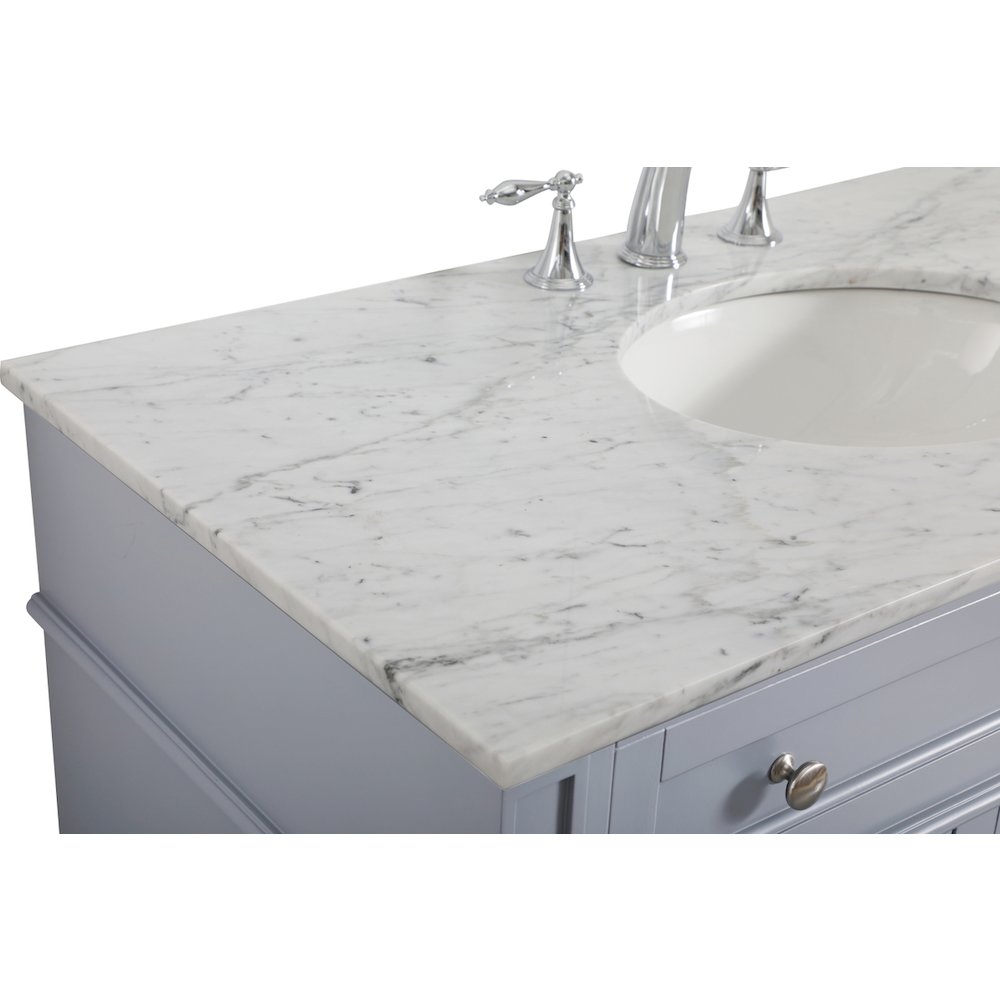 42 inch Single bathroom vanity in grey