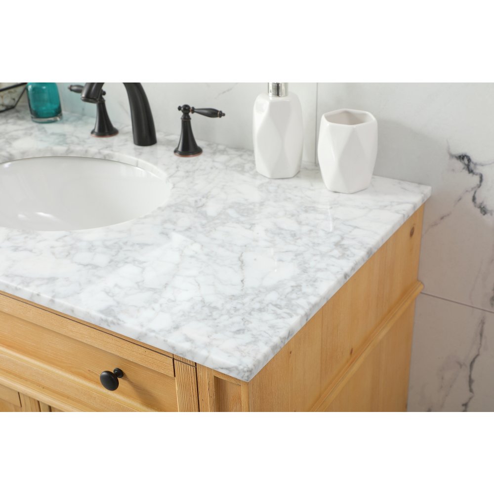 42 inch Single bathroom vanity in natural wood