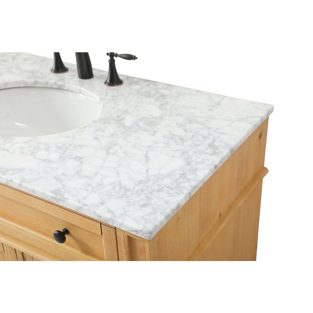 42 inch Single bathroom vanity in natural wood