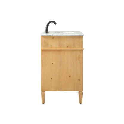 42 inch Single bathroom vanity in natural wood