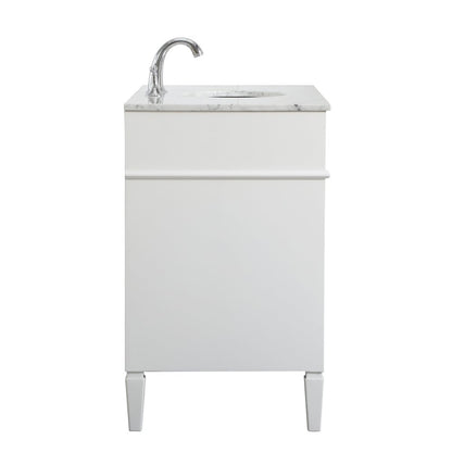 42 inch Single bathroom vanity in white