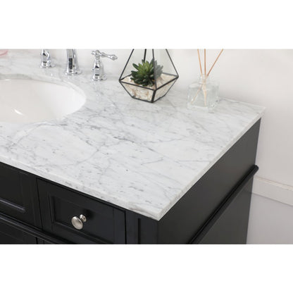 48 inch Single bathroom vanity in Black