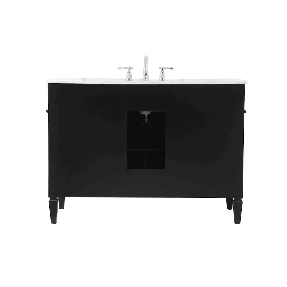 48 inch Single bathroom vanity in Black