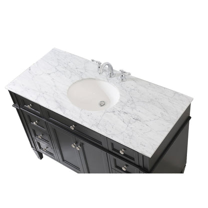 48 inch Single bathroom vanity in Black