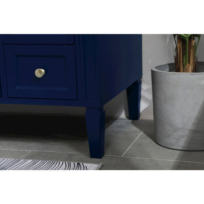 48 inch Single bathroom vanity in blue