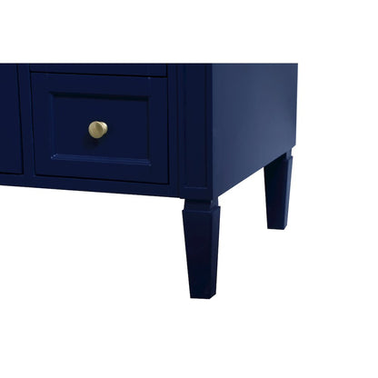 48 inch Single bathroom vanity in blue