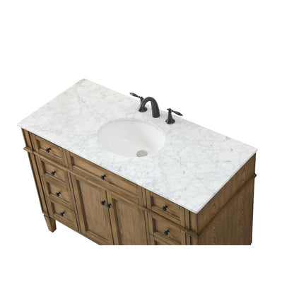 48 inch Single bathroom vanity in driftwood