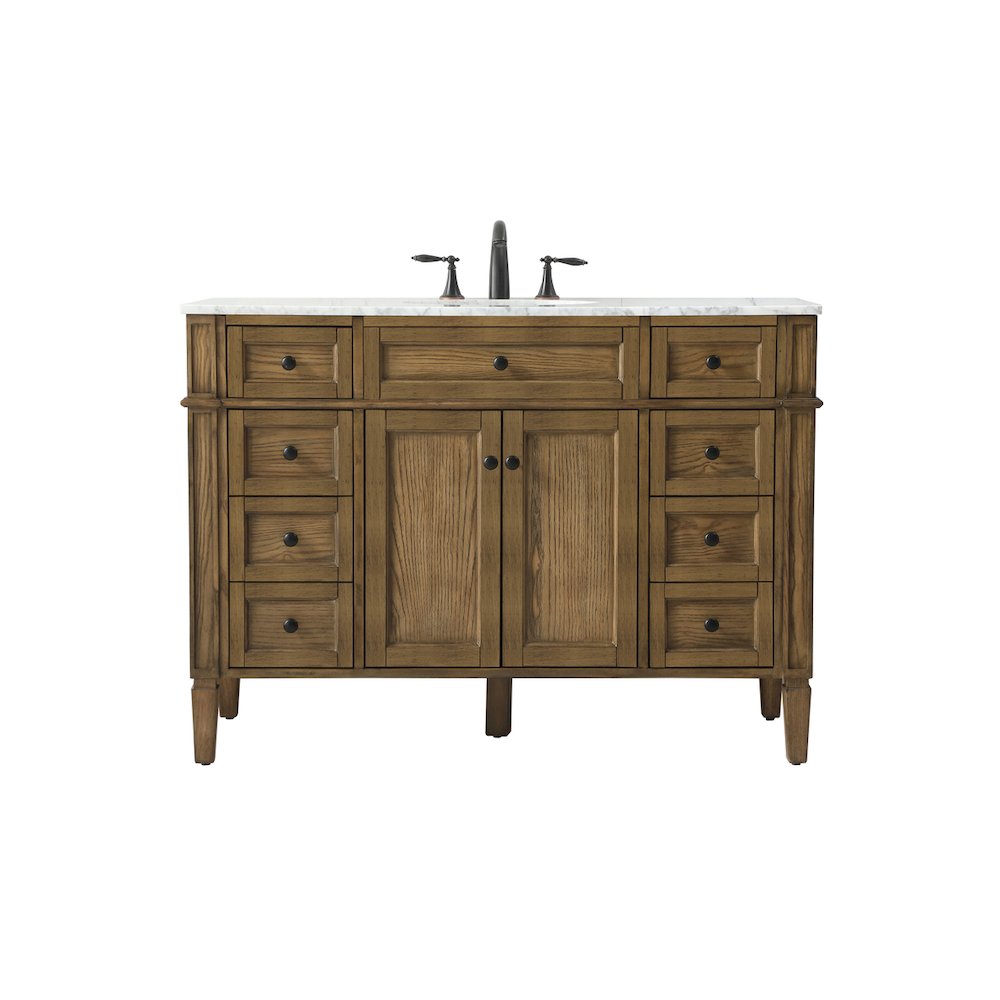 48 inch Single bathroom vanity in driftwood