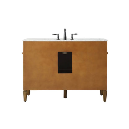 48 inch Single bathroom vanity in driftwood