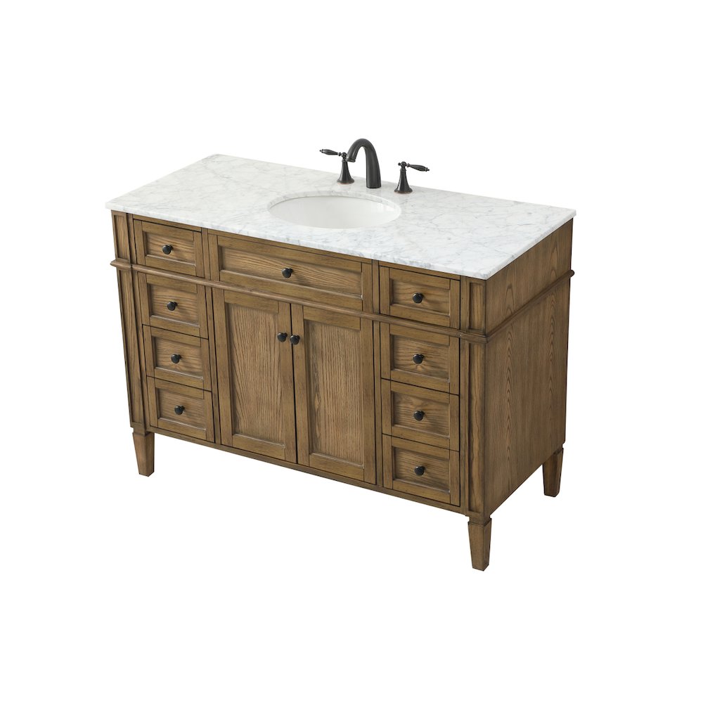 48 inch Single bathroom vanity in driftwood