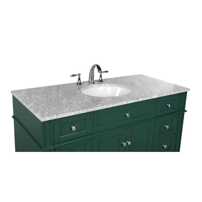48 inch Single bathroom vanity in green