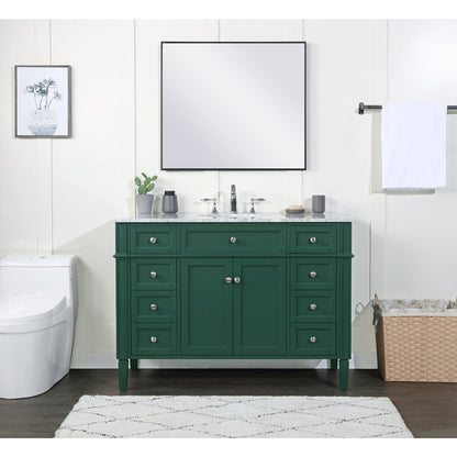 48 inch Single bathroom vanity in green