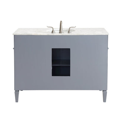 48 In. Single Bathroom Vanity Set In Grey