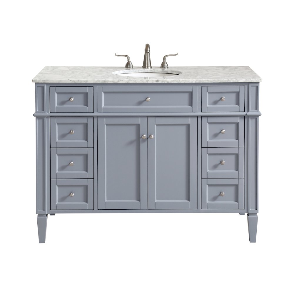 48 In. Single Bathroom Vanity Set In Grey