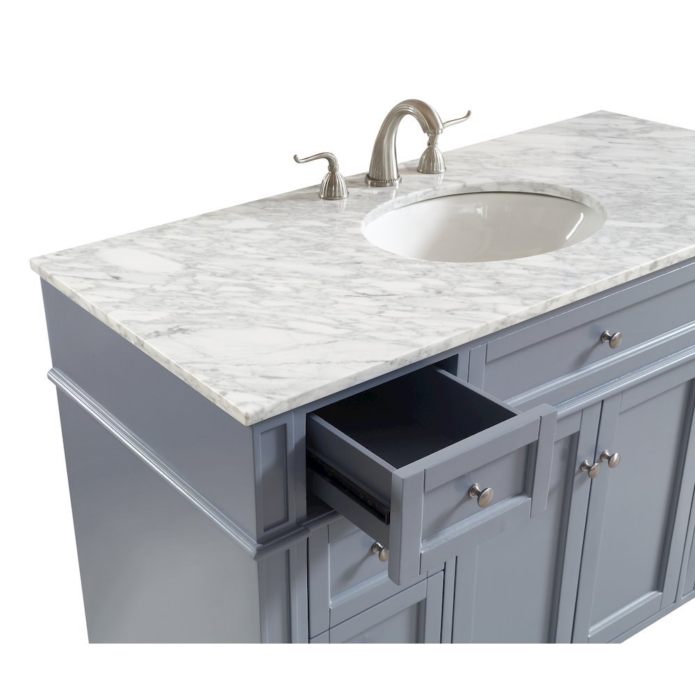 48 In. Single Bathroom Vanity Set In Grey