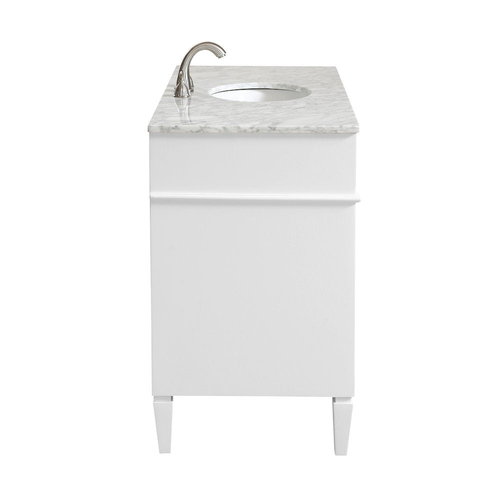 48 In. Single Bathroom Vanity Set In White