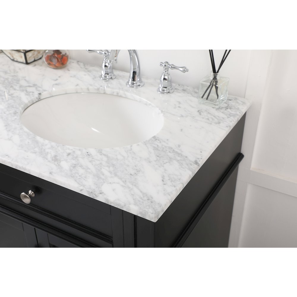60 inch double bathroom vanity in Black