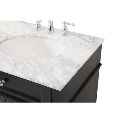 60 inch double bathroom vanity in Black