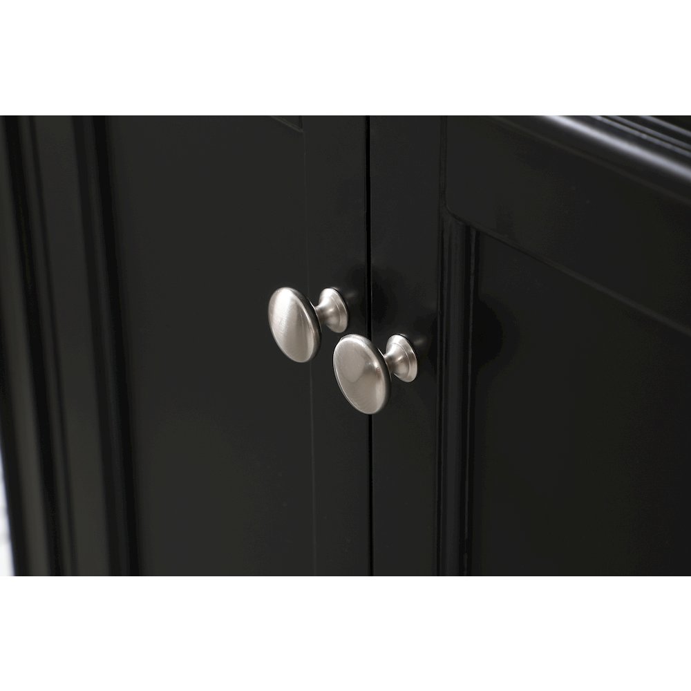 60 inch double bathroom vanity in Black