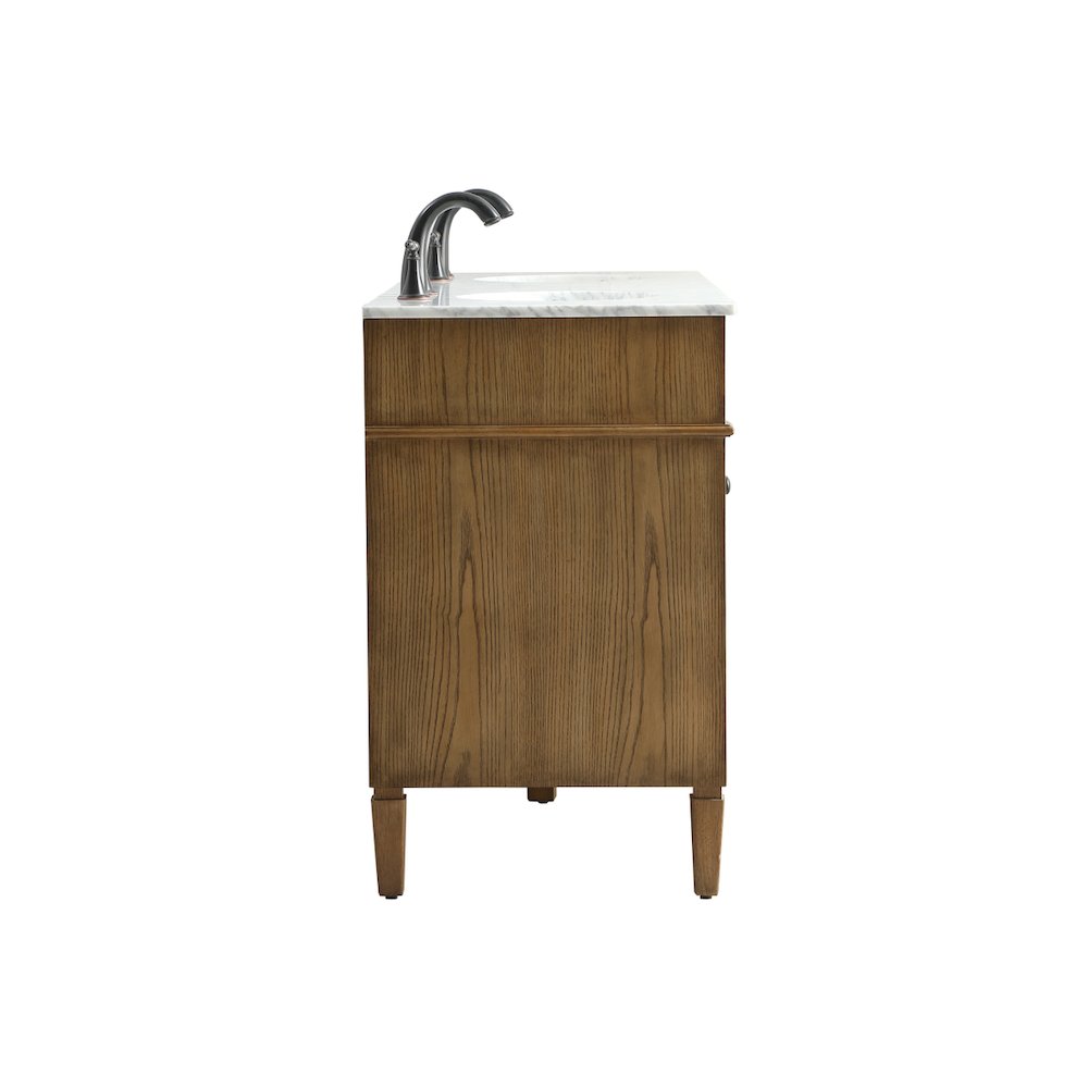 60 inch double bathroom vanity in driftwood