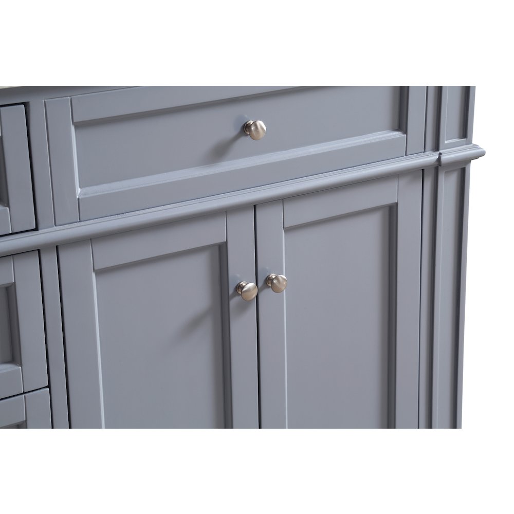 60 In. Double Bathroom Vanity Set In Grey