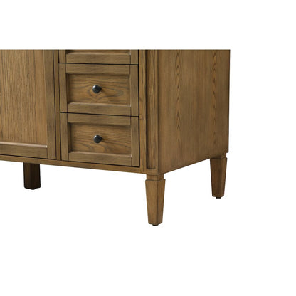60 inch Single bathroom vanity in driftwood