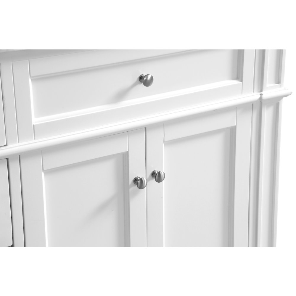 60 In. Double Bathroom Vanity Set In White