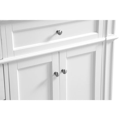 60 In. Double Bathroom Vanity Set In White