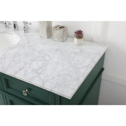 60 inch Single bathroom vanity in green