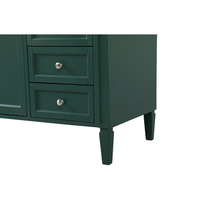 60 inch Single bathroom vanity in green