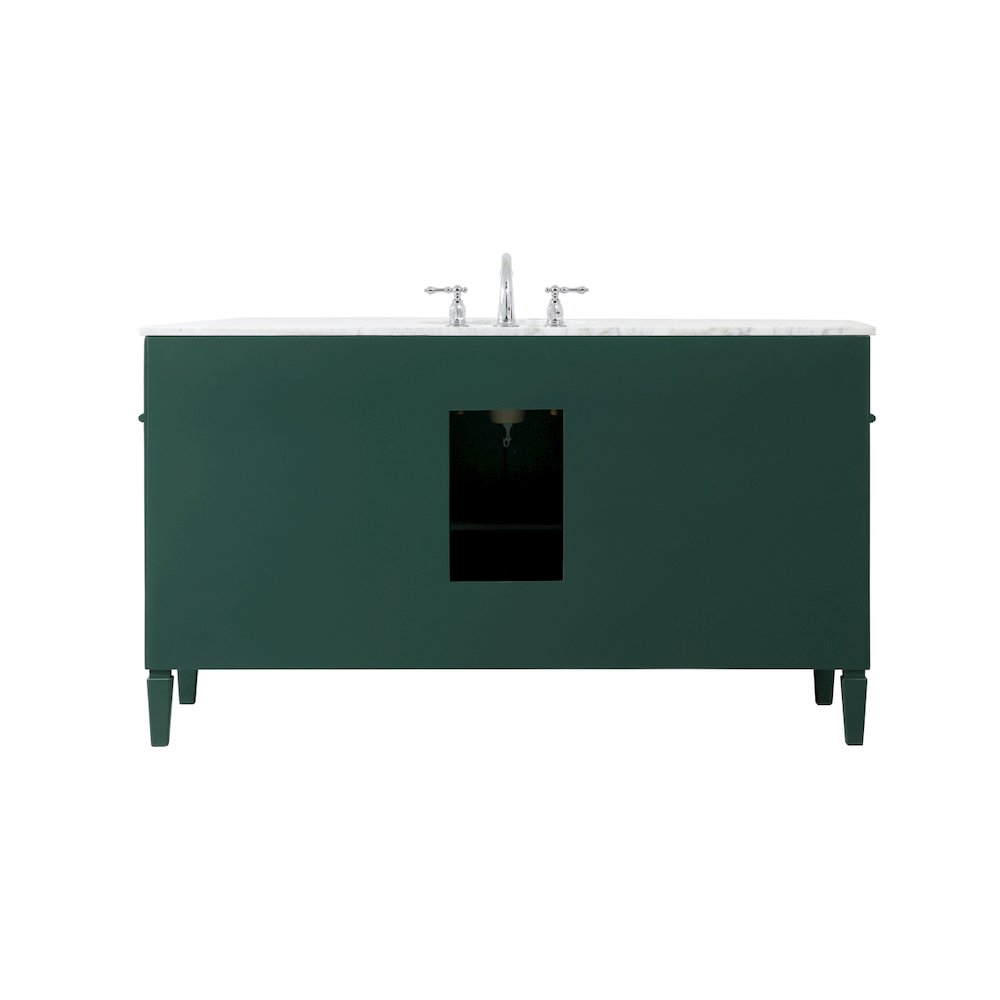 60 inch Single bathroom vanity in green