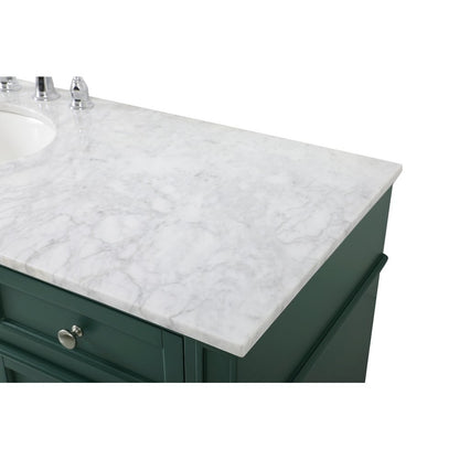60 inch Single bathroom vanity in green