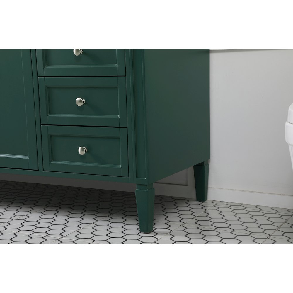 60 inch Single bathroom vanity in green