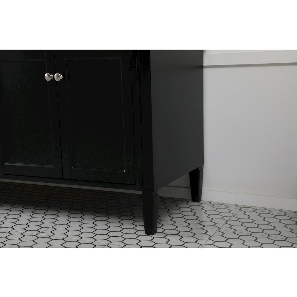 72 inch double bathroom vanity in black