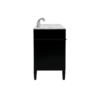 72 inch double bathroom vanity in black