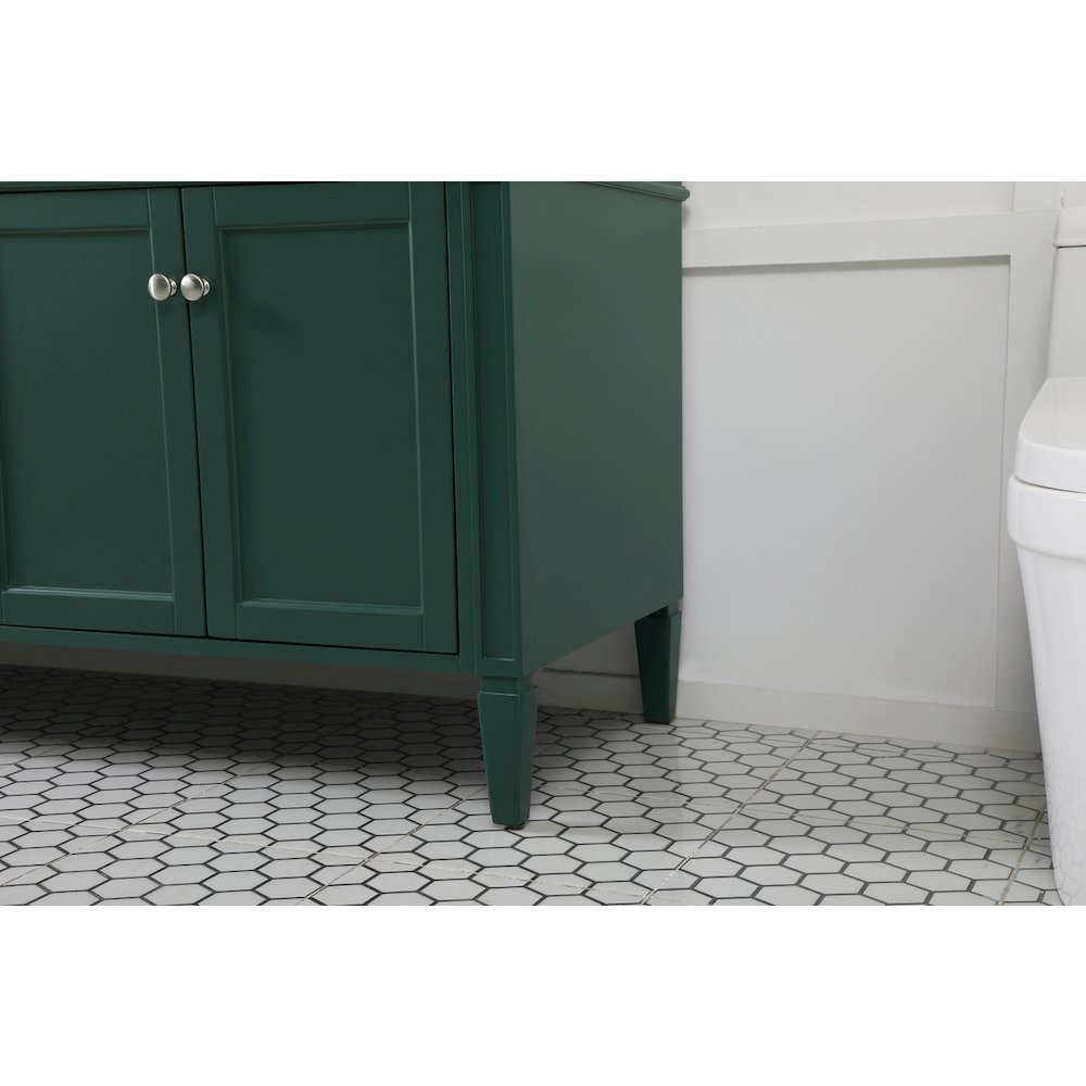 72 inch double bathroom vanity in green