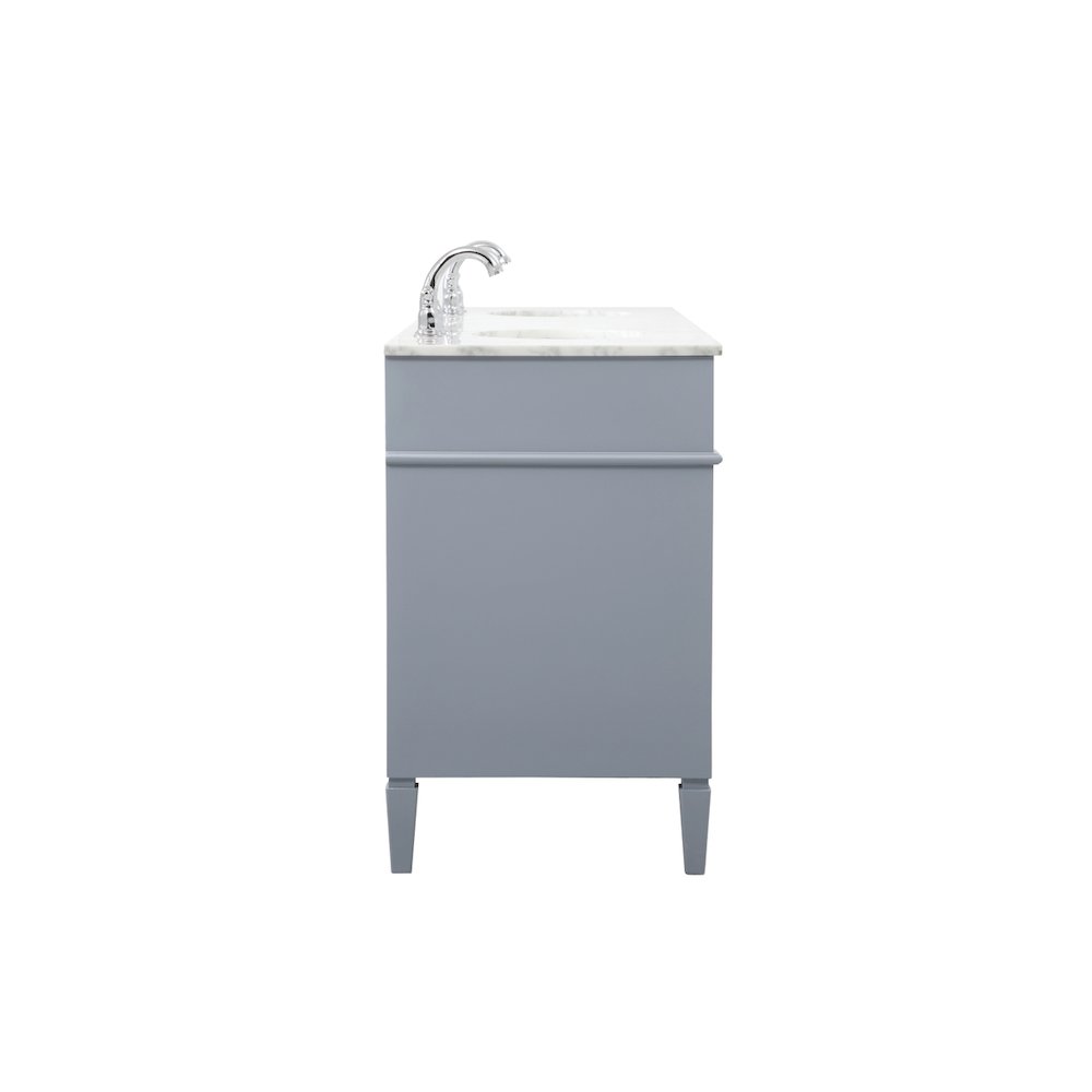72 inch double bathroom vanity in grey