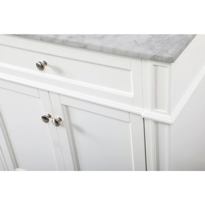 72 inch double bathroom vanity in white