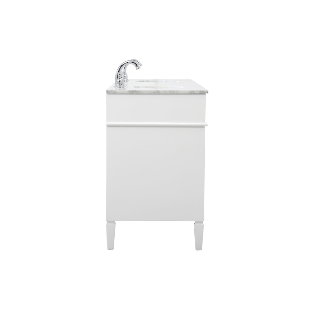 72 inch double bathroom vanity in white