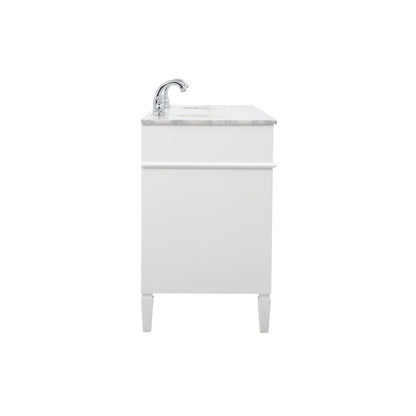 72 inch double bathroom vanity in white