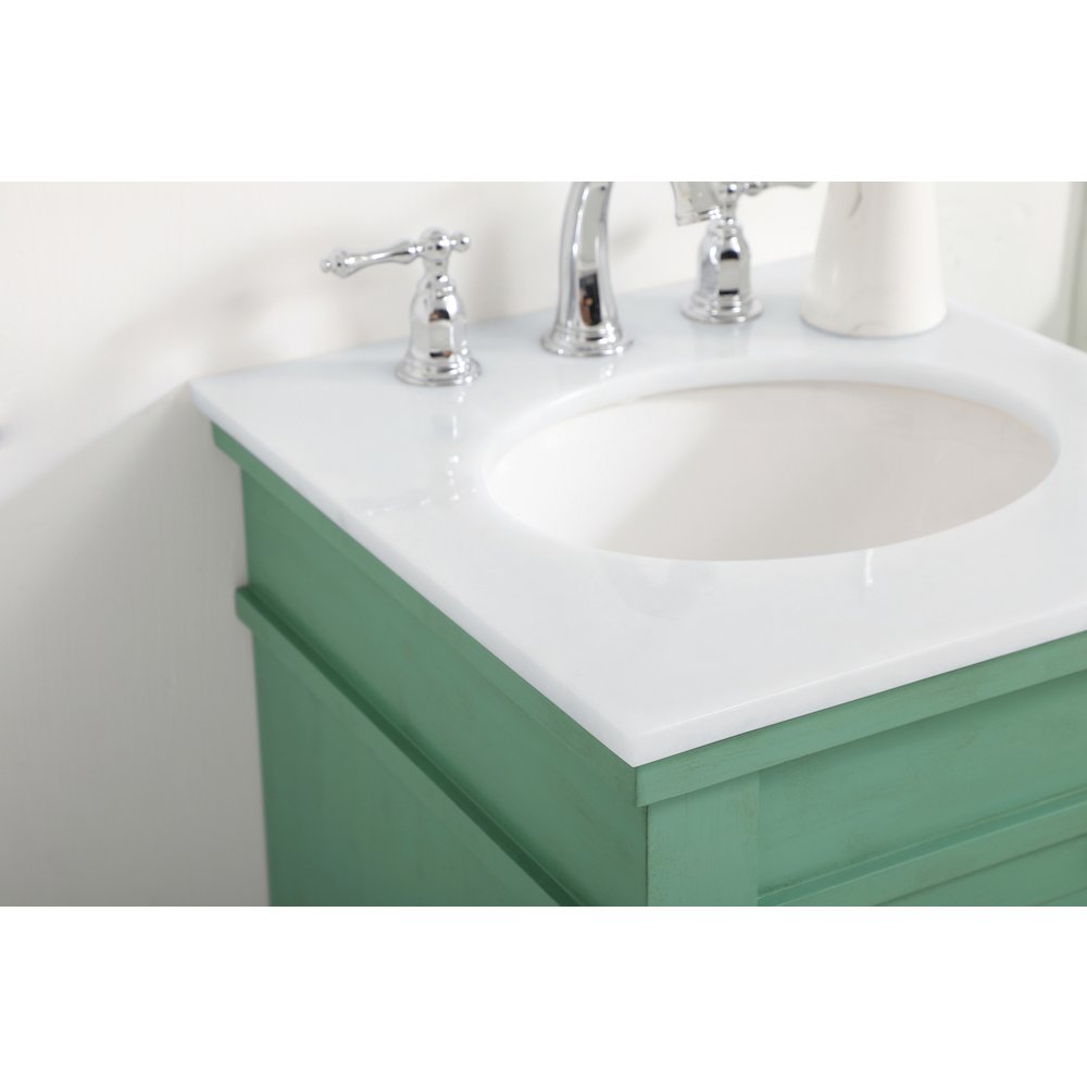 18.5 inch Single Bathroom vanity in vintage mint