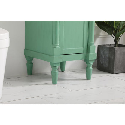 18.5 inch Single Bathroom vanity in vintage mint