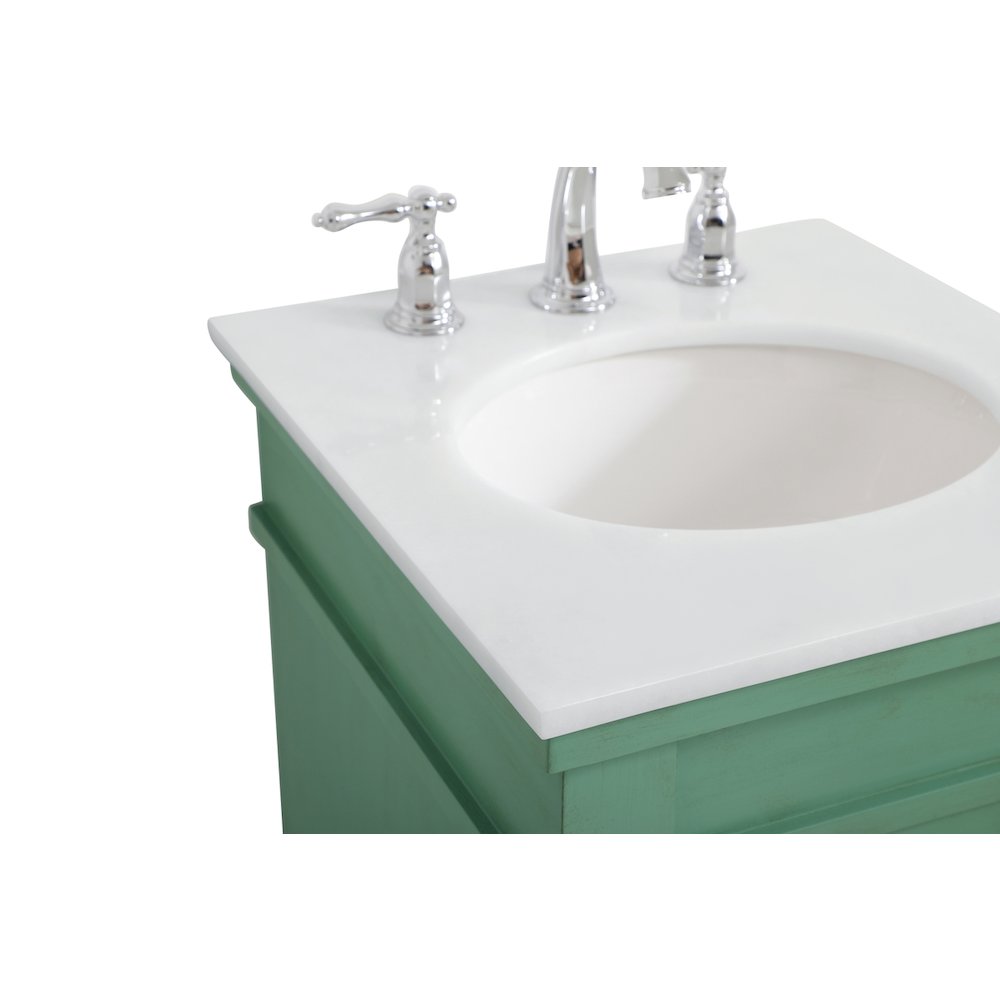 18.5 inch Single Bathroom vanity in vintage mint
