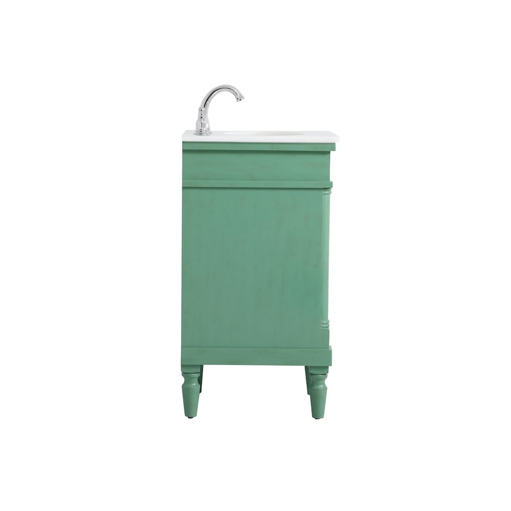 18.5 inch Single Bathroom vanity in vintage mint