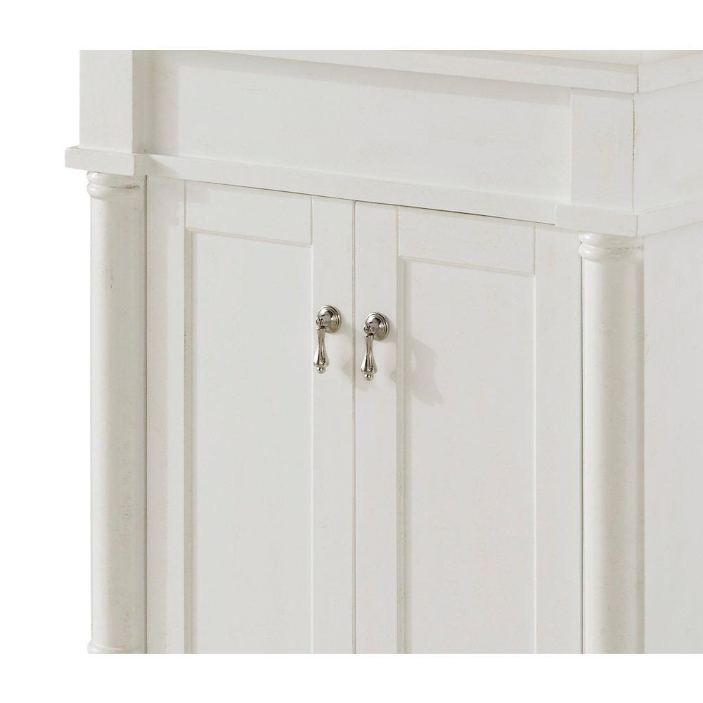 24 inch Single Bathroom vanity in Antique White