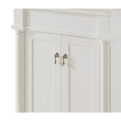 24 inch Single Bathroom vanity in Antique White