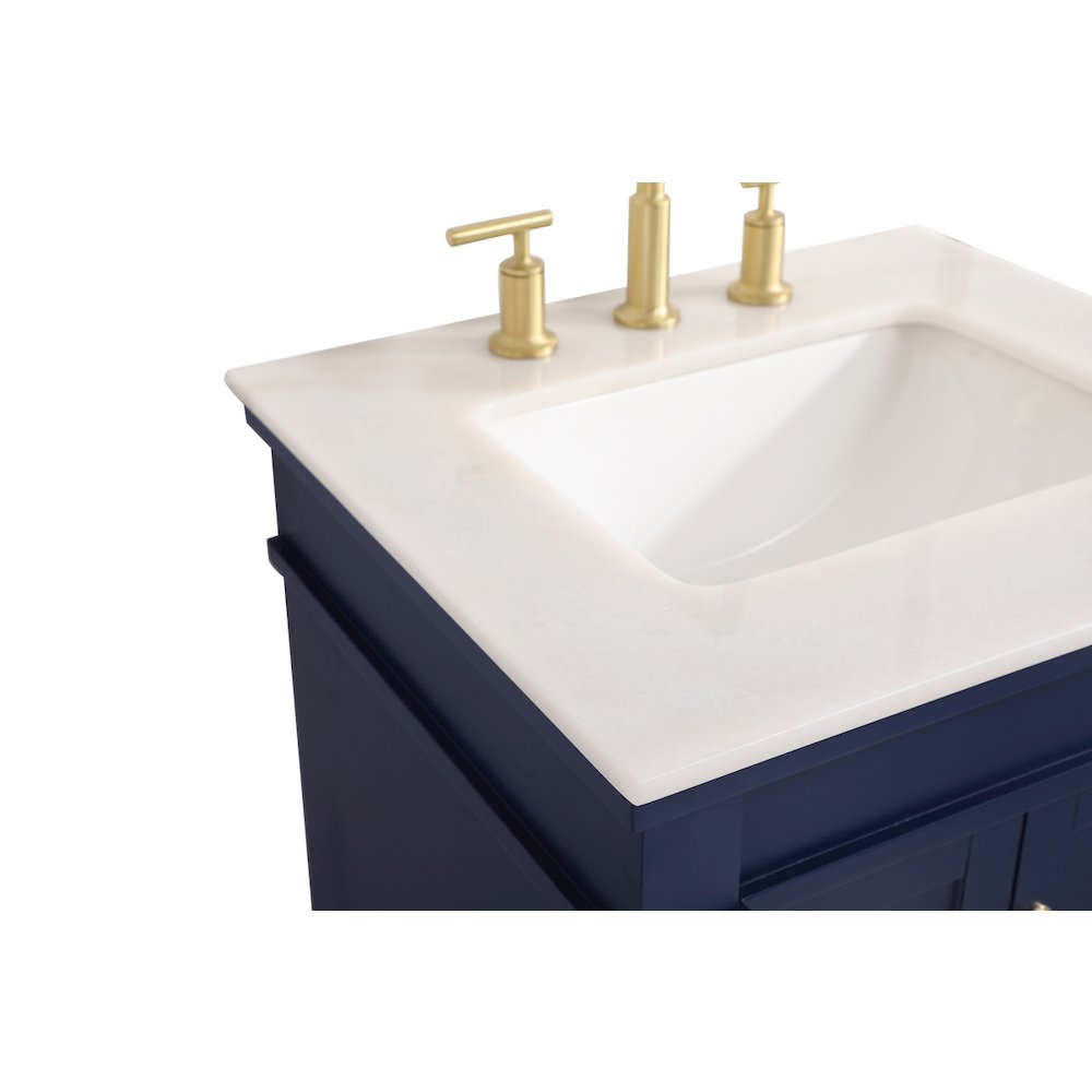 24 inch Single bathroom vanity in blue