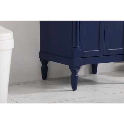 24 inch Single bathroom vanity in blue