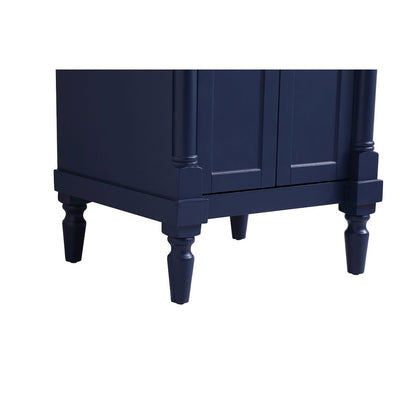24 inch Single bathroom vanity in blue